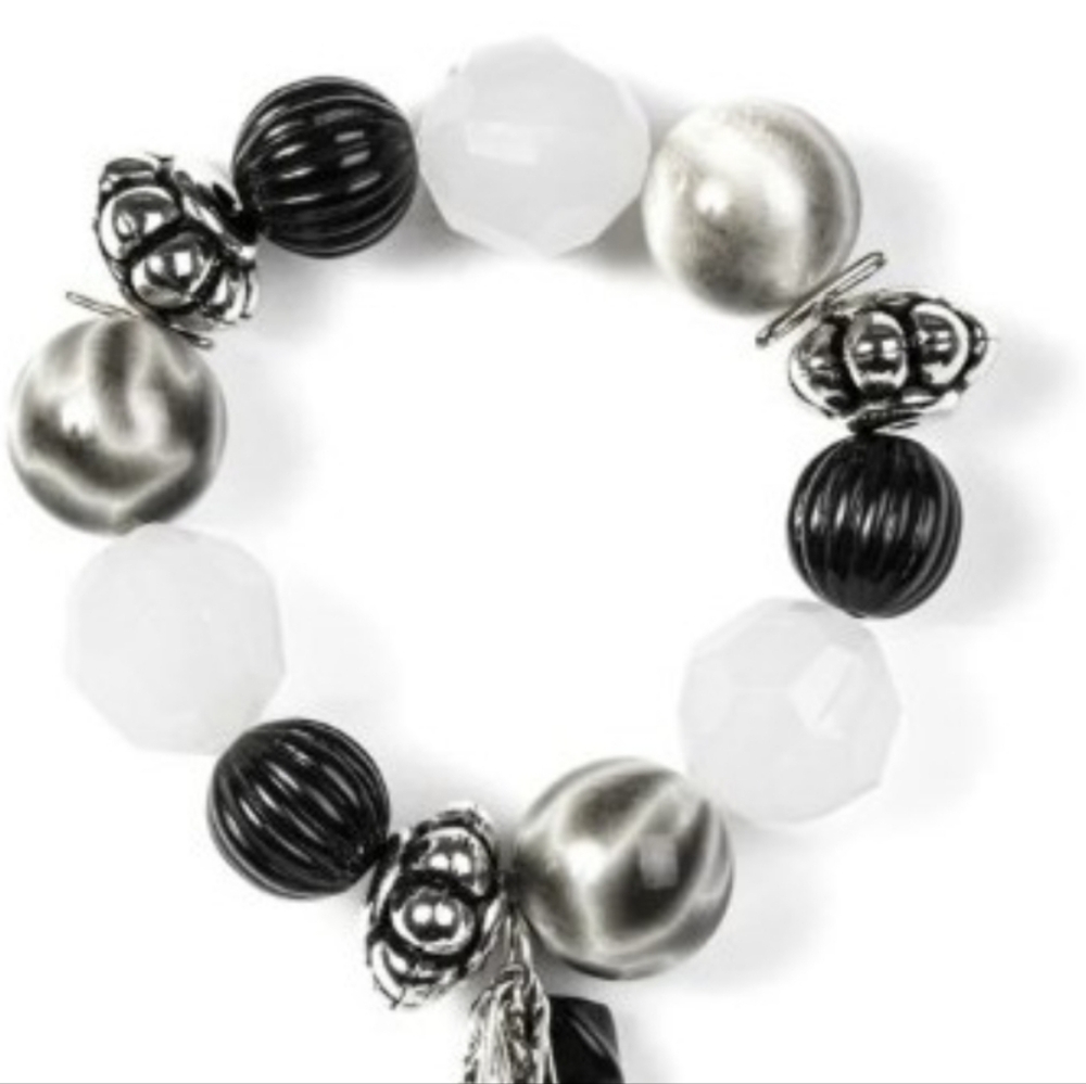 Paparazzi Black and Silver Charm Bracelet Lights, Camera, Action Fashion - Picture 5 of 5